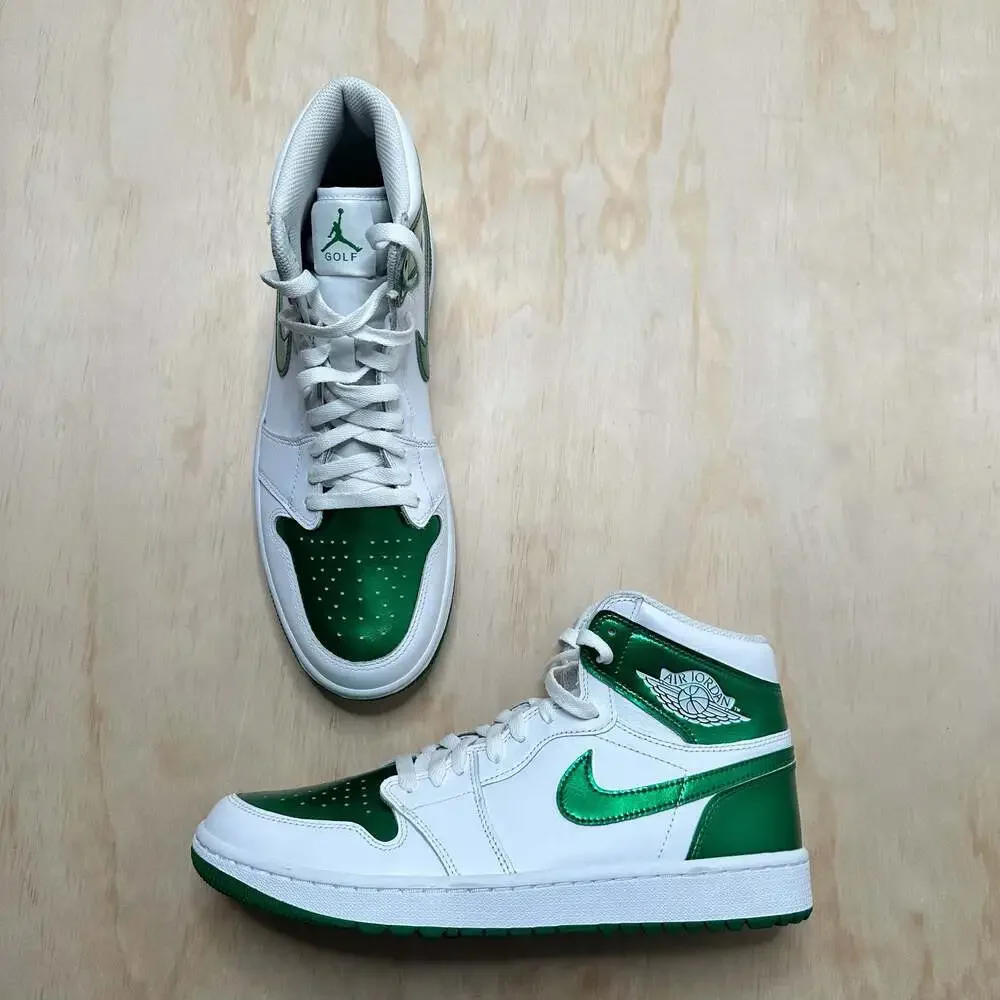 Air Jordan 1 High Golf 'Metallic Green' Shoes - DQ0660-130